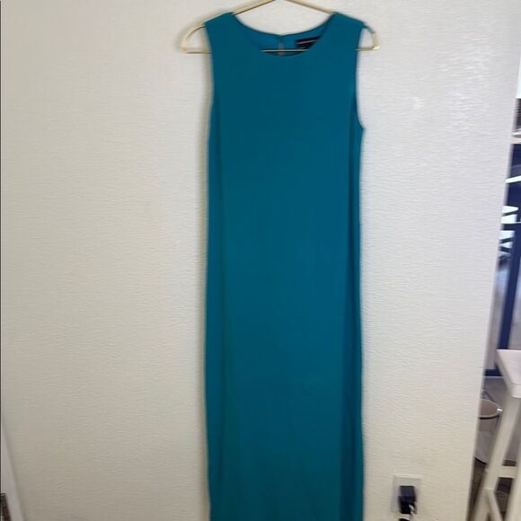 Valerie Dresses- pure silk Teal Dress with Fringe Shawl- Size 8 - Picture 5 of 14
